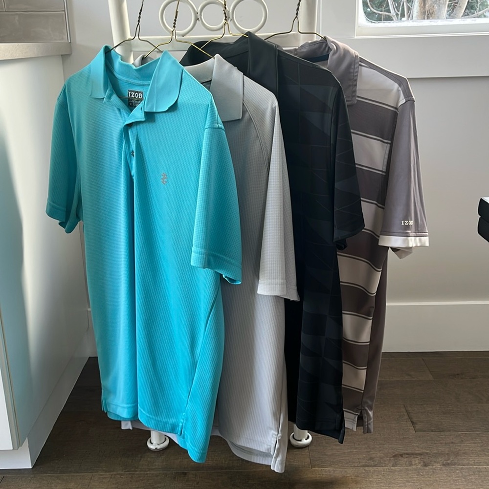 Lot of IZOD Men’s Golf Shirts Medium
